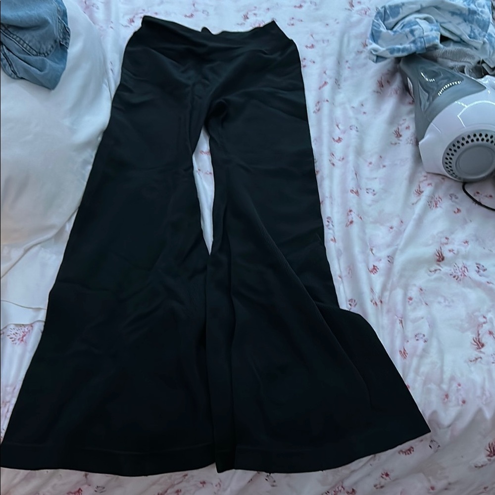 SHEIN Black Flare Pants